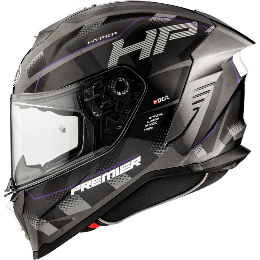 Casco Moto Integrale Premier HYPER HP18 Nero Viola
