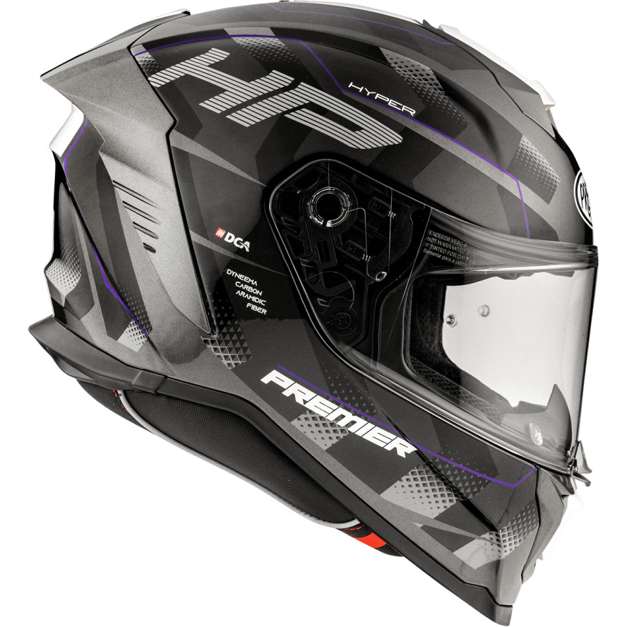 Casco Moto Integrale Premier HYPER HP18 Nero Viola