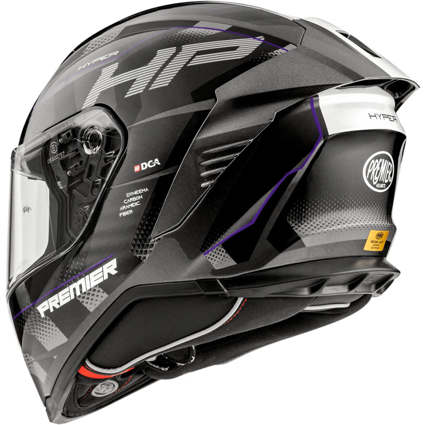 Casco Moto Integrale Premier HYPER HP18 Nero Viola