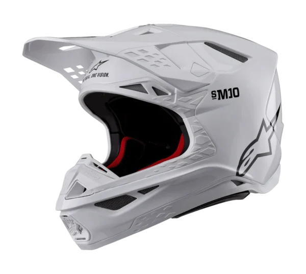 SUPERTECH S-M10 SOLID HELMET ECE 22.06 - WHITE GLOSSY
