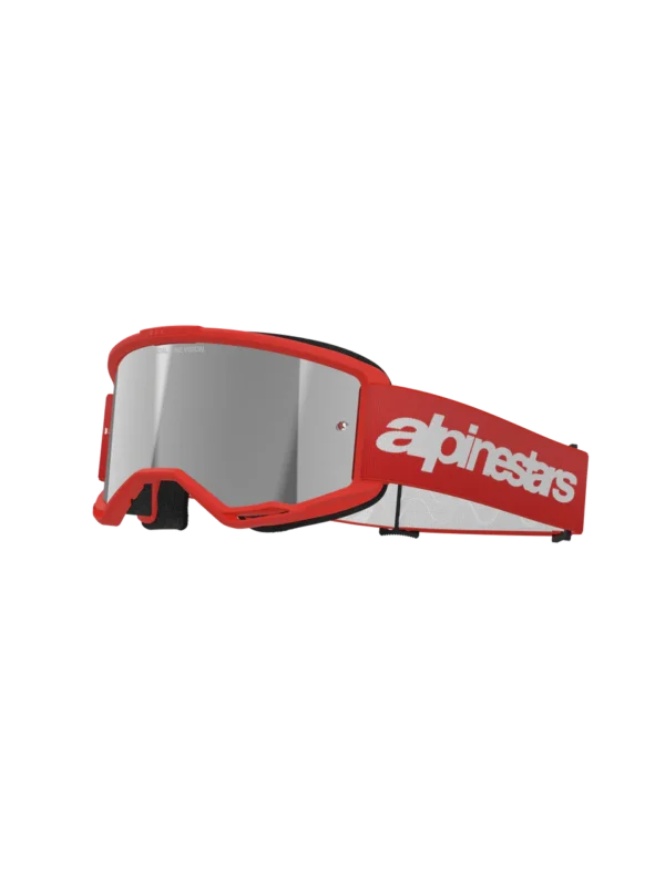 VISION 3 WORDMARK GOGGLE - RED MIRR SILVER