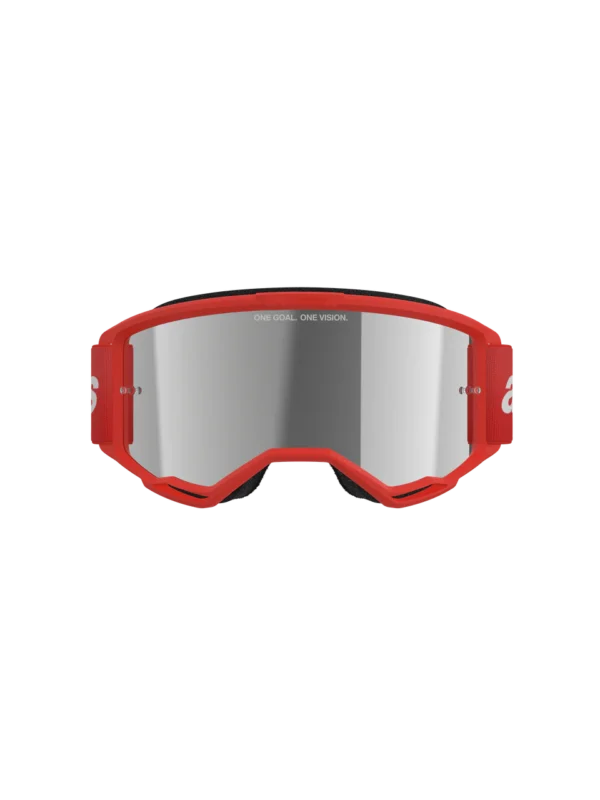 VISION 3 WORDMARK GOGGLE - RED MIRR SILVER