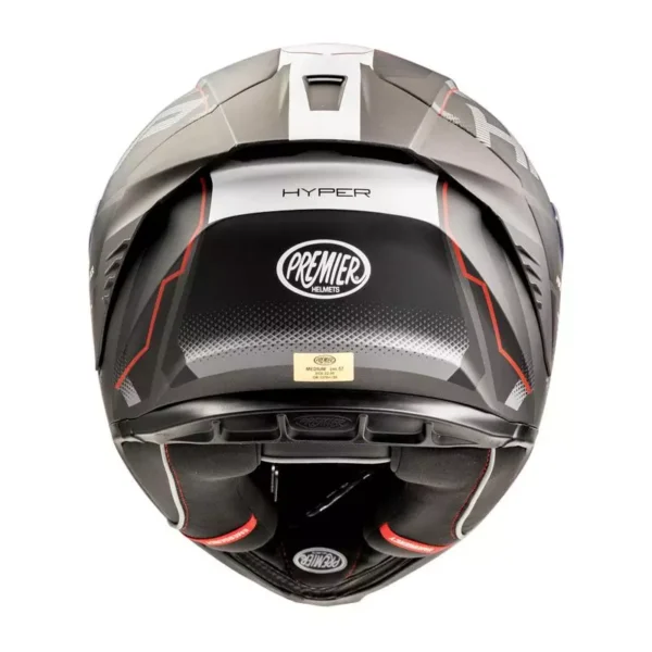 casco integrale in fibra premier Premier Premier Hyper Hp 92 Bm Nero