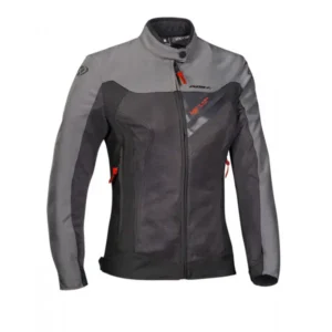 Giacca moto donna estiva Ixon ORION LADY Antracite Grigio Rosso