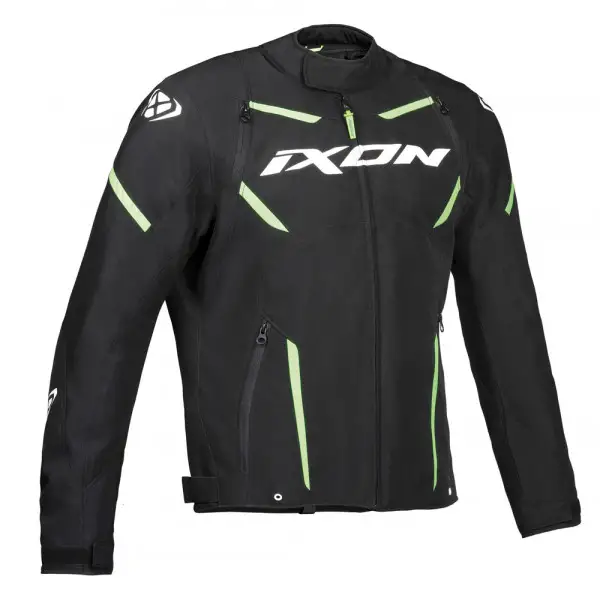 Giacca moto Ixon Striker Nero Bianco Verde