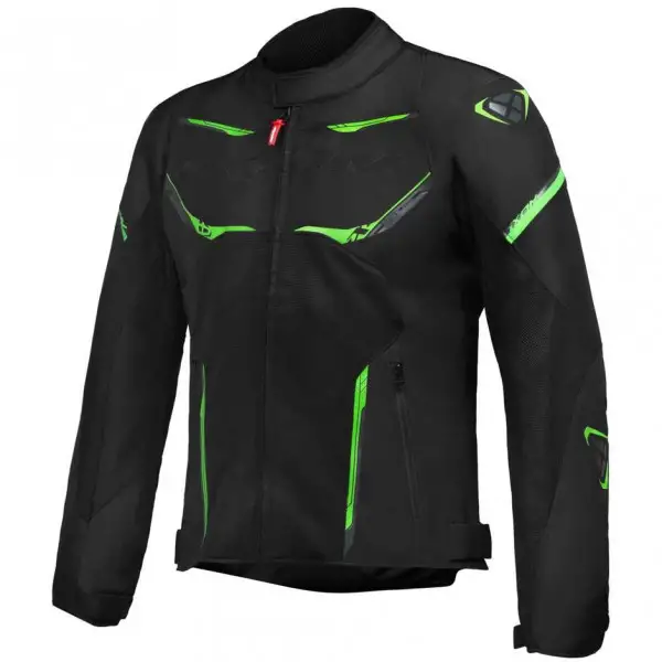 Giacca moto estiva Ixon STRIKER AIR Nero Antracite Verde