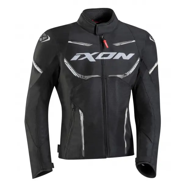 Giacca moto estiva Ixon STRIKER AIR WP Nero Bianco