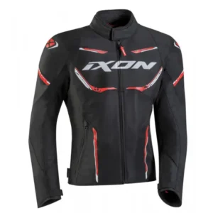 Giacca moto estiva Ixon STRIKER AIR WP Nero Rosso Bianco