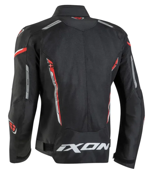 Giacca moto estiva Ixon STRIKER AIR WP Nero Rosso Bianco