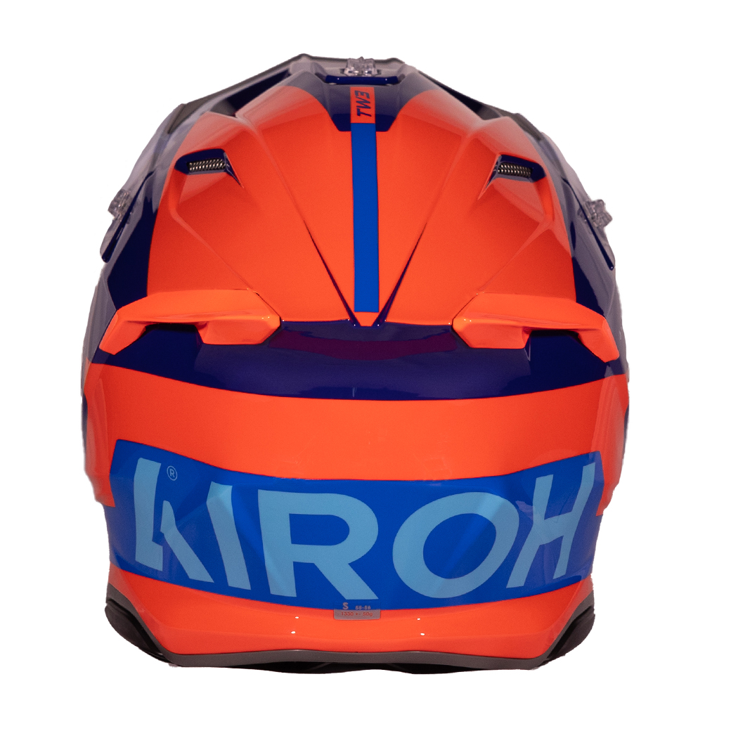 AIROH TWIST 3 FANCY ORANGE BLUE GLOSS - immagine 4