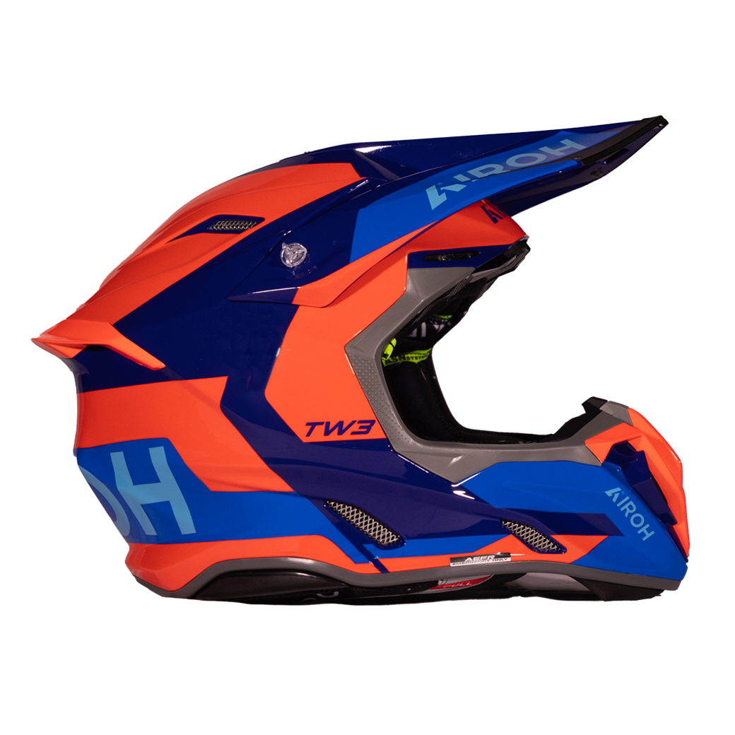 AIROH TWIST 3 FANCY ORANGE BLUE GLOSS